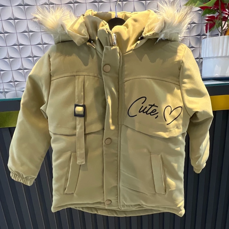 کاپشن دخترانه کلاه دار